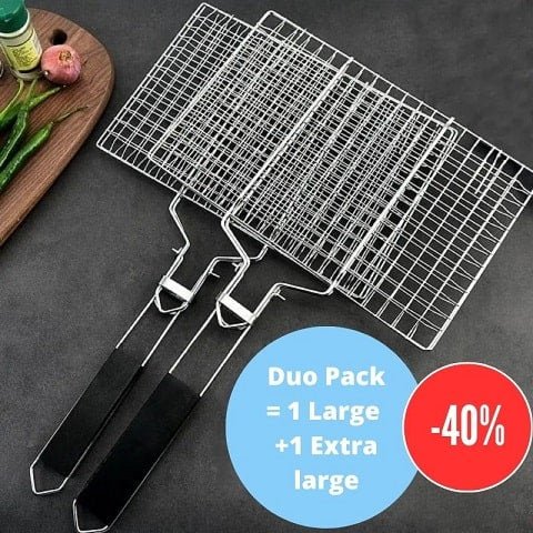 Panier barbecue sécurisé | ExpertGrill™ | La garantie d’une grillade réussie