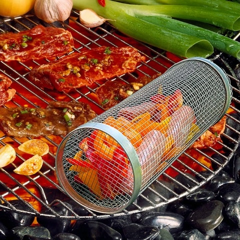 Panier à griller cylindrique | SafeGrill™